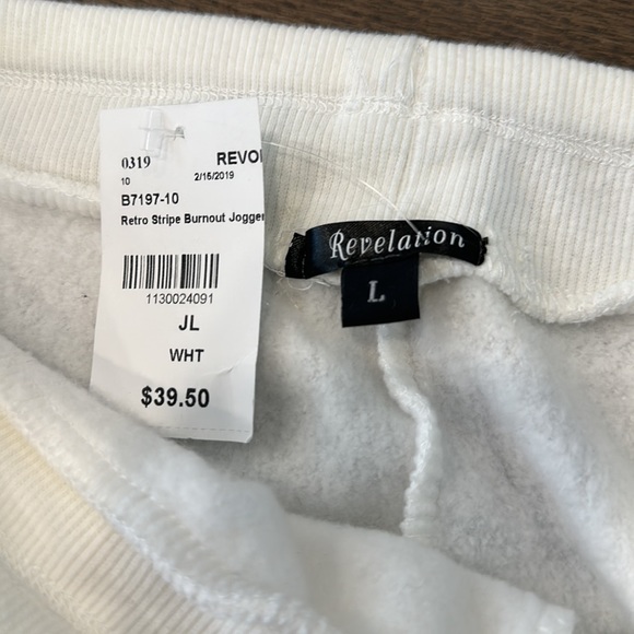 Retro Stripe Burnout Joggers - Picture 2 of 4